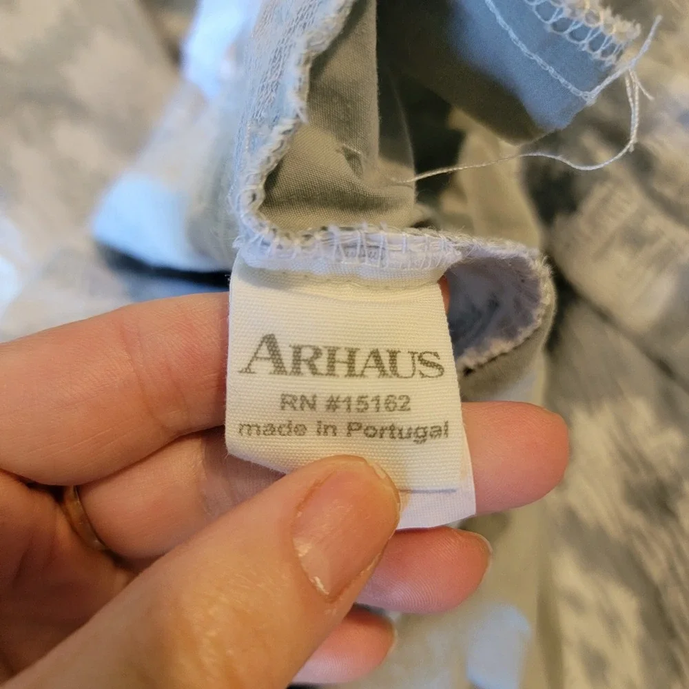 Arhaus Gray White Damask Medallion Cotton Duvet‎ Cover Portugal SUJACK King